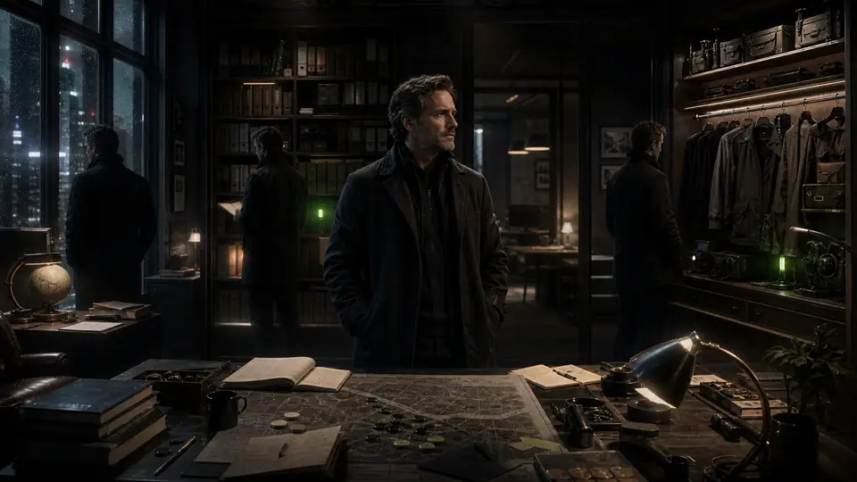 A Greyhaven operator surrounded by education, doctrine and equipment layers